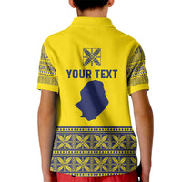 Niue Crab Personalised Kid Polo Shirt Niuean Hiapo Pattern LT9 - Polynesian Pride