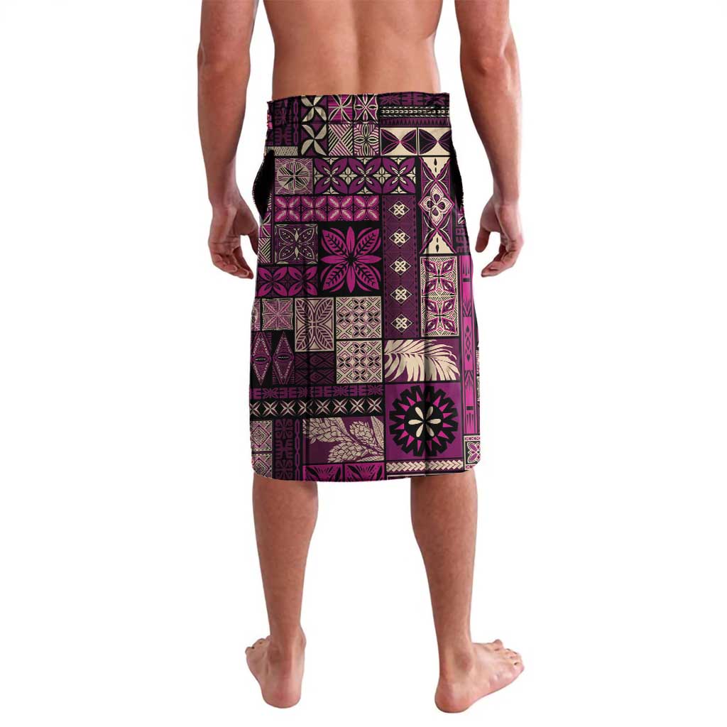 Vintage Samoa Siapo Mamanu Lavalava Pink Samoan Tapa Motif - Polynesian Pride
