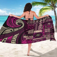 Vintage Samoa Siapo Mamanu Sarong Pink Samoan Tapa Motif - Polynesian Pride