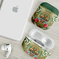 Hawaii Tiki Mask AirPods Case Mele Kalikimaka i Iulai!