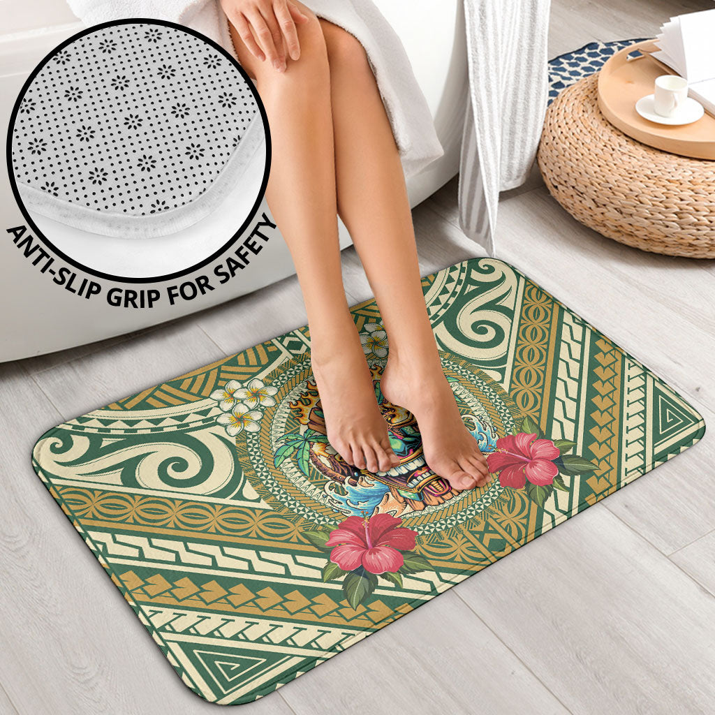 Hawaii Tiki Mask Bathroom Set Mele Kalikimaka i Iulai!