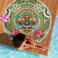 Hawaii Tiki Mask Beach Blanket Mele Kalikimaka i Iulai!