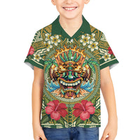Hawaii Tiki Mask Personalized Hawaiian Shirt Mele Kalikimaka i Iulai!