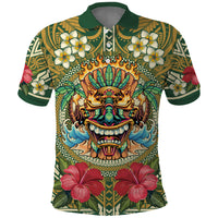 Hawaii Tiki Mask Personalized Polo Shirt Mele Kalikimaka i Iulai!