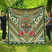 Hawaii Tiki Mask Quilt Mele Kalikimaka i Iulai!