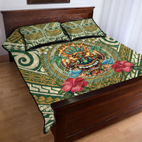 Hawaii Tiki Mask Quilt Bed Set Mele Kalikimaka i Iulai! LT9 - Polynesian Pride