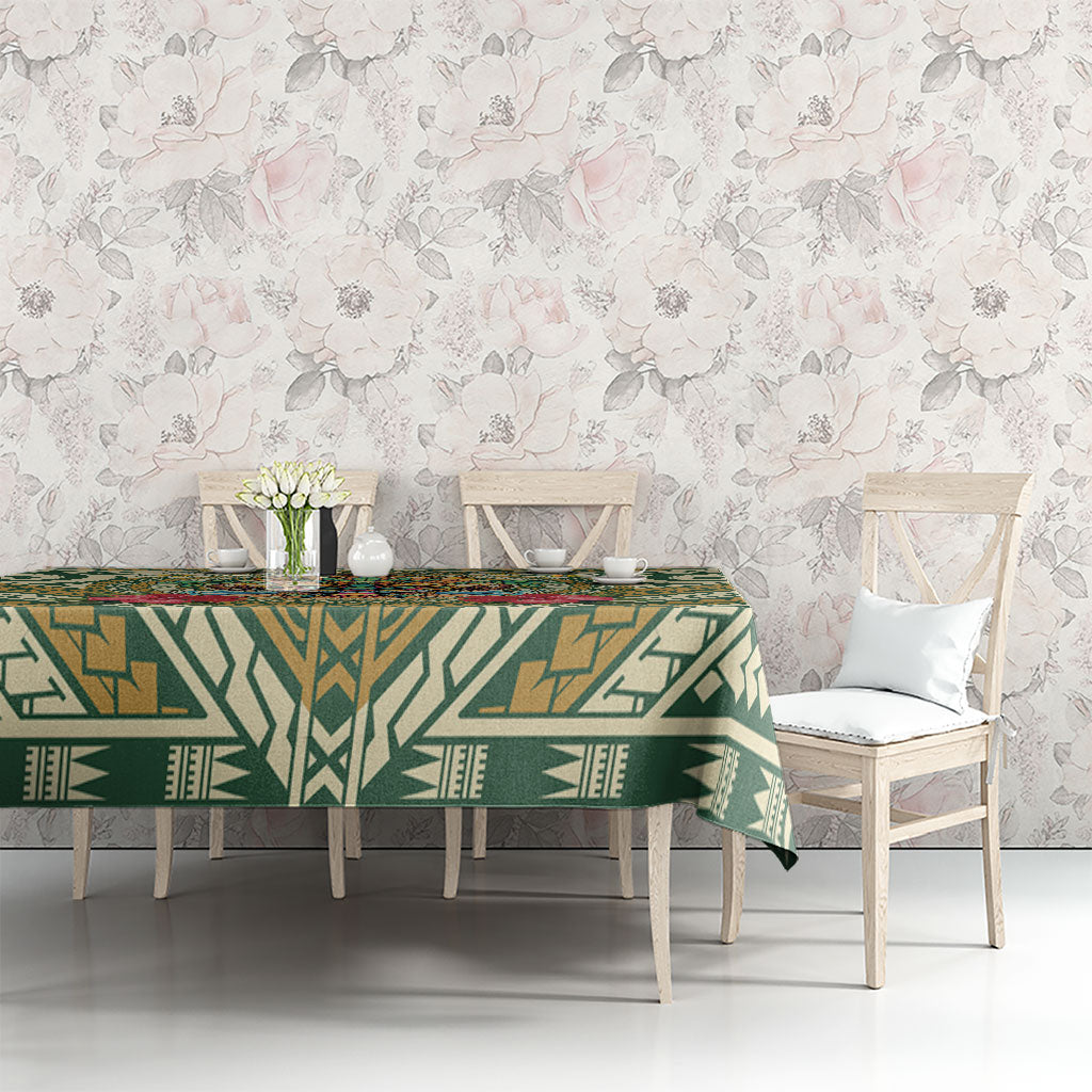 Hawaii Tiki Mask Tablecloth Mele Kalikimaka i Iulai!