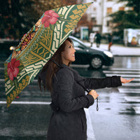 Hawaii Tiki Mask Umbrella Mele Kalikimaka i Iulai!