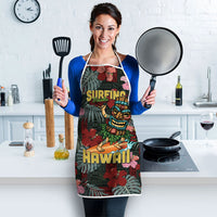 Hawaii Tiki Surfing Apron Mele Kalikimaka i Iulai!