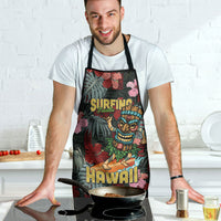 Hawaii Tiki Surfing Apron Mele Kalikimaka i Iulai!