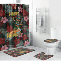 Hawaii Tiki Surfing Bathroom Set Mele Kalikimaka i Iulai!