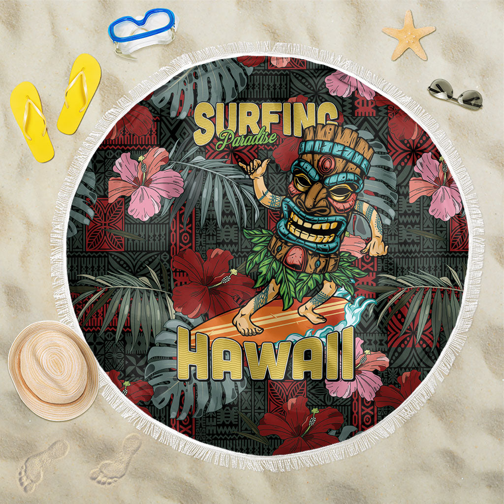 Hawaii Tiki Surfing Beach Blanket Mele Kalikimaka i Iulai!