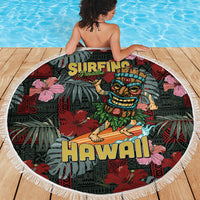 Hawaii Tiki Surfing Beach Blanket Mele Kalikimaka i Iulai!