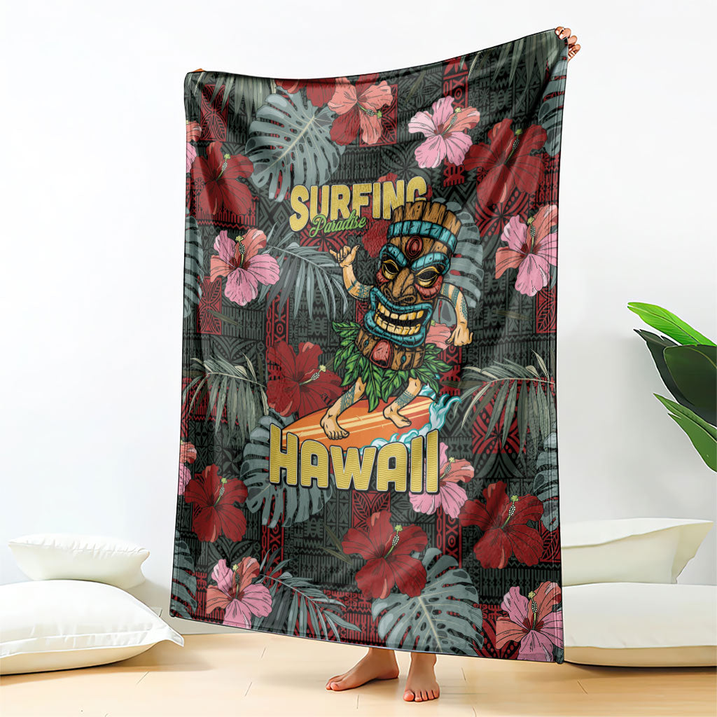 Hawaii Tiki Surfing Blanket Mele Kalikimaka i Iulai! LT9 - Polynesian Pride