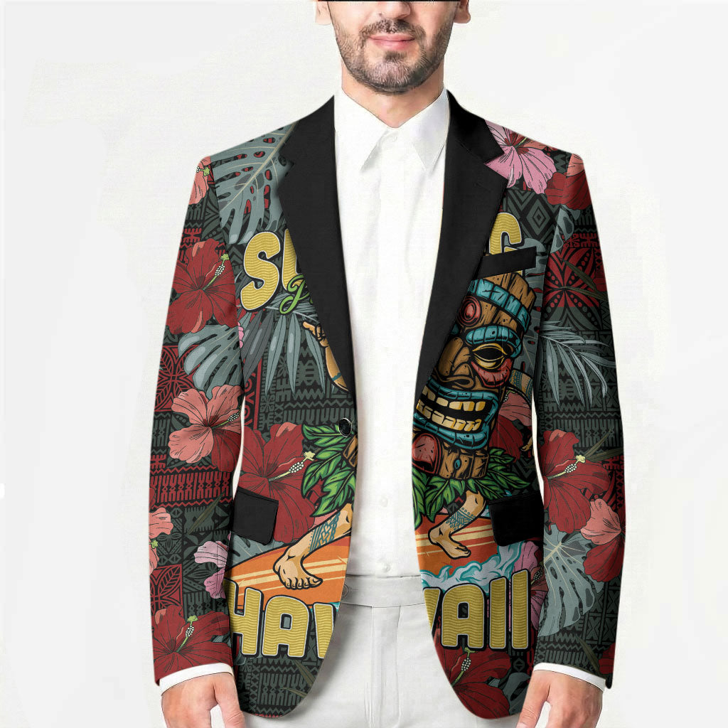 Hawaii Tiki Surfing Blazer Mele Kalikimaka i Iulai! LT9 - Polynesian Pride