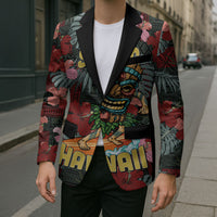Hawaii Tiki Surfing Blazer Mele Kalikimaka i Iulai! LT9 - Polynesian Pride