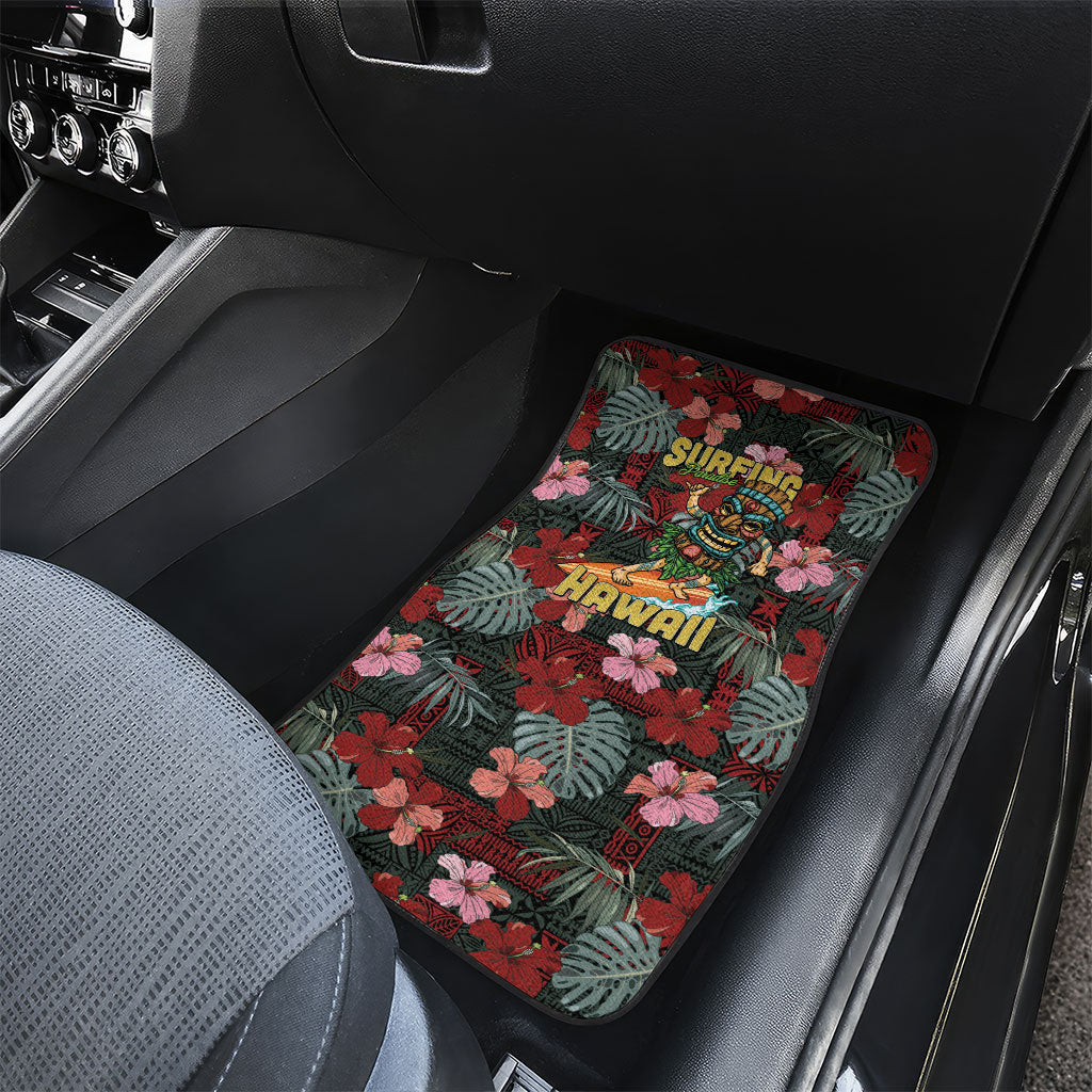 Hawaii Tiki Surfing Car Mats Mele Kalikimaka i Iulai!