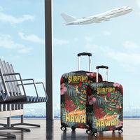 Hawaii Tiki Surfing Luggage Cover Mele Kalikimaka i Iulai!