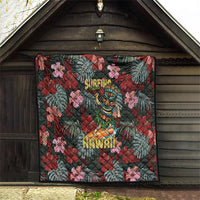 Hawaii Tiki Surfing Quilt Mele Kalikimaka i Iulai!