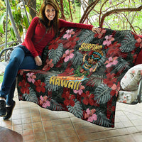 Hawaii Tiki Surfing Quilt Mele Kalikimaka i Iulai!