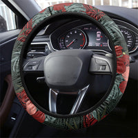Hawaii Tiki Surfing Steering Wheel Cover Mele Kalikimaka i Iulai! LT9 - Polynesian Pride