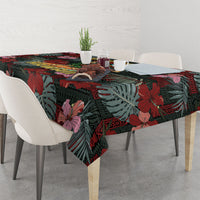 Hawaii Tiki Surfing Tablecloth Mele Kalikimaka i Iulai!