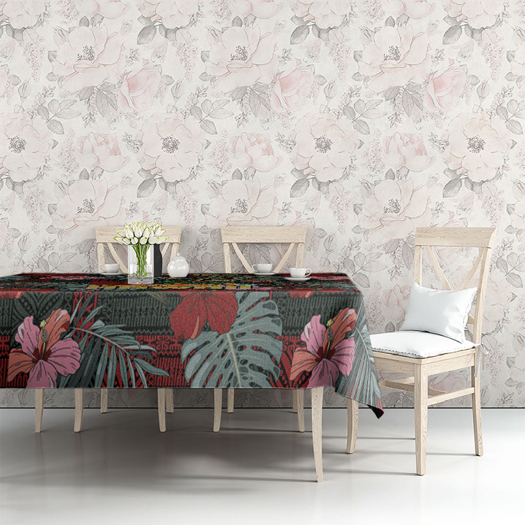 Hawaii Tiki Surfing Tablecloth Mele Kalikimaka i Iulai!