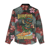 Hawaii Tiki Surfing Women Casual Shirt Mele Kalikimaka i Iulai! LT9 - Polynesian Pride