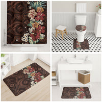 Kanoa Hawai'i Hibiscus Bathroom Set Polynesian Tribal Tattoo Pattern Floral Elements LT9 - Polynesian Pride