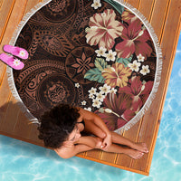 Kanoa Hawai'i Hibiscus Beach Blanket Polynesian Tribal Tattoo Pattern Floral Elements LT9 - Polynesian Pride