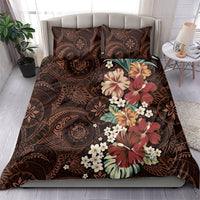 Kanoa Hawai'i Hibiscus Bedding Set Polynesian Tribal Tattoo Pattern Floral Elements LT9 - Polynesian Pride