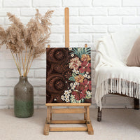 Kanoa Hawai'i Hibiscus Canvas Wall Art Polynesian Tribal Tattoo Pattern Floral Elements LT9 - Polynesian Pride