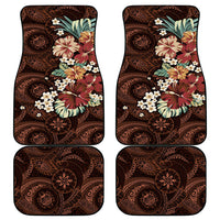 Kanoa Hawai'i Hibiscus Car Mats Polynesian Tribal Tattoo Pattern Floral Elements LT9 - Polynesian Pride