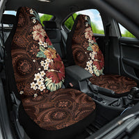 Kanoa Hawai'i Hibiscus Car Seat Cover Polynesian Tribal Tattoo Pattern Floral Elements LT9 One Size Brown - Polynesian Pride