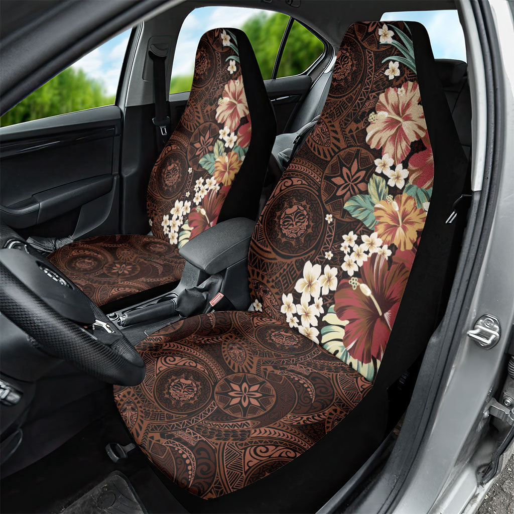 Kanoa Hawai'i Hibiscus Car Seat Cover Polynesian Tribal Tattoo Pattern Floral Elements LT9 - Polynesian Pride