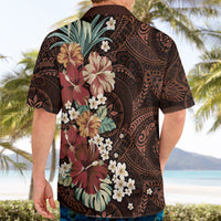 Kanoa Hawai'i Hibiscus Hawaiian Shirt Polynesian Tribal Tattoo Pattern Floral Elements LT9 - Polynesian Pride