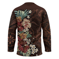 Kanoa Hawai'i Hibiscus Hockey Jersey Polynesian Tribal Tattoo Pattern Floral Elements LT9 - Polynesian Pride
