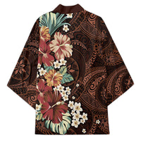 Kanoa Hawai'i Hibiscus Kimono Polynesian Tribal Tattoo Pattern Floral Elements LT9 - Polynesian Pride