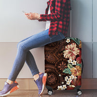 Kanoa Hawai'i Hibiscus Luggage Cover Polynesian Tribal Tattoo Pattern Floral Elements LT9 - Polynesian Pride