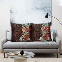 Kanoa Hawai'i Hibiscus Pillow Cover Polynesian Tribal Tattoo Pattern Floral Elements LT9 - Polynesian Pride