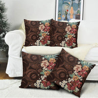 Kanoa Hawai'i Hibiscus Pillow Cover Polynesian Tribal Tattoo Pattern Floral Elements LT9 - Polynesian Pride