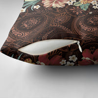 Kanoa Hawai'i Hibiscus Pillow Cover Polynesian Tribal Tattoo Pattern Floral Elements LT9 - Polynesian Pride