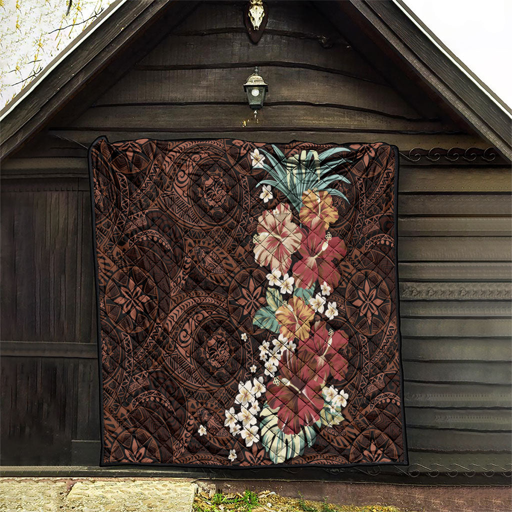 Kanoa Hawai'i Hibiscus Quilt Polynesian Tribal Tattoo Pattern Floral Elements LT9 - Polynesian Pride