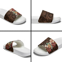 Kanoa Hawai'i Hibiscus Slide Sandals Polynesian Tribal Tattoo Pattern Floral Elements LT9 - Polynesian Pride
