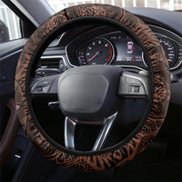 Kanoa Hawai'i Hibiscus Steering Wheel Cover Polynesian Tribal Tattoo Pattern Floral Elements LT9 - Polynesian Pride