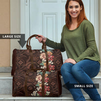Kanoa Hawai'i Hibiscus Travel Bag Polynesian Tribal Tattoo Pattern Floral Elements LT9 - Polynesian Pride