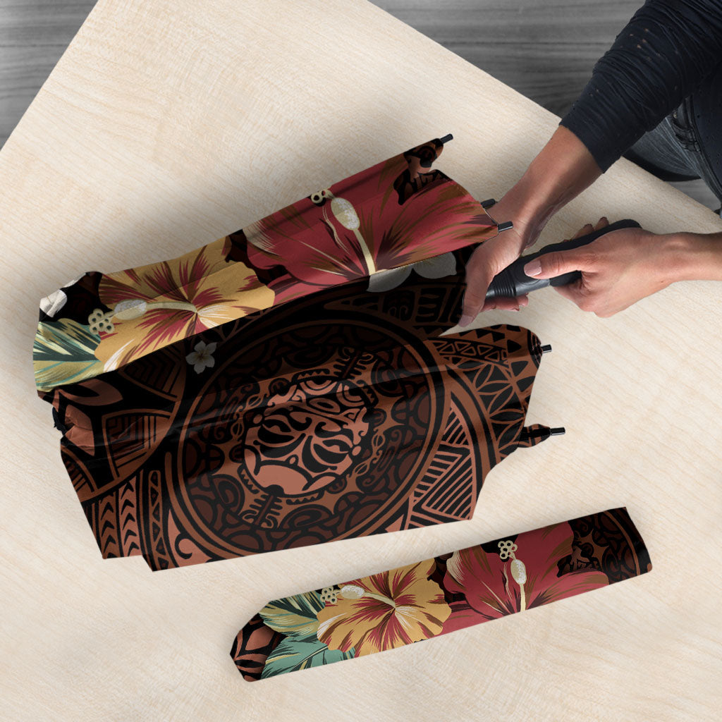 Kanoa Hawai'i Hibiscus Umbrella Polynesian Tribal Tattoo Pattern Floral Elements LT9 - Polynesian Pride
