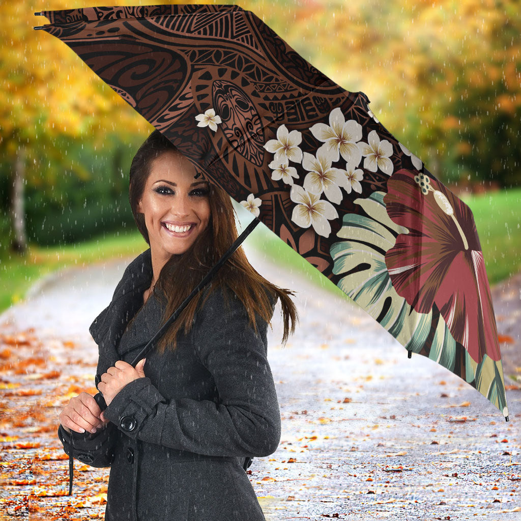 Kanoa Hawai'i Hibiscus Umbrella Polynesian Tribal Tattoo Pattern Floral Elements LT9 - Polynesian Pride