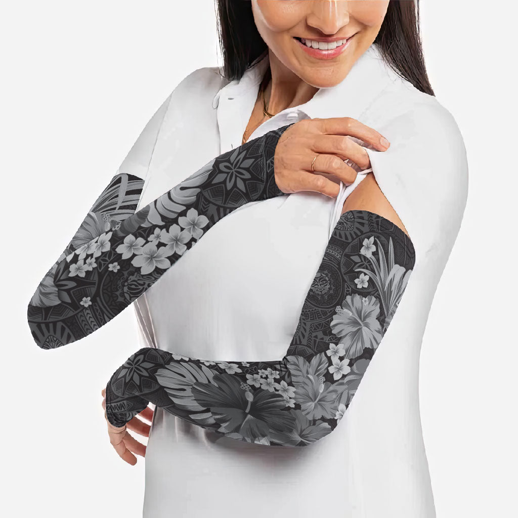 Pauli Hawai'i Hibiscus Arm Sleeves Polynesian Tribal Tattoo Pattern Floral Elements LT9 - Polynesian Pride