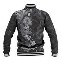 Pauli Hawai'i Hibiscus Baseball Jacket Polynesian Tribal Tattoo Pattern Floral Elements LT9 - Polynesian Pride
